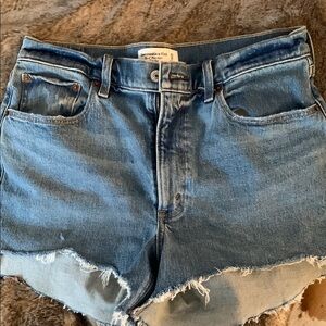 Abercrombie & Fitch Distressed Denim Shorts